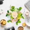 Easter Candle Rings Wreath Pillar Candle Holder Candle Ring Greenery Wreath Tabletop Ornaments Desk Easter Floral Decorations