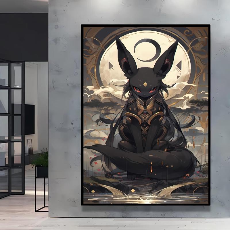 Anime Posters Pokemon Umbreon Cartoon Character Picture HD Print Canvas Painting Home Children's Room Wall Decoration Gifts