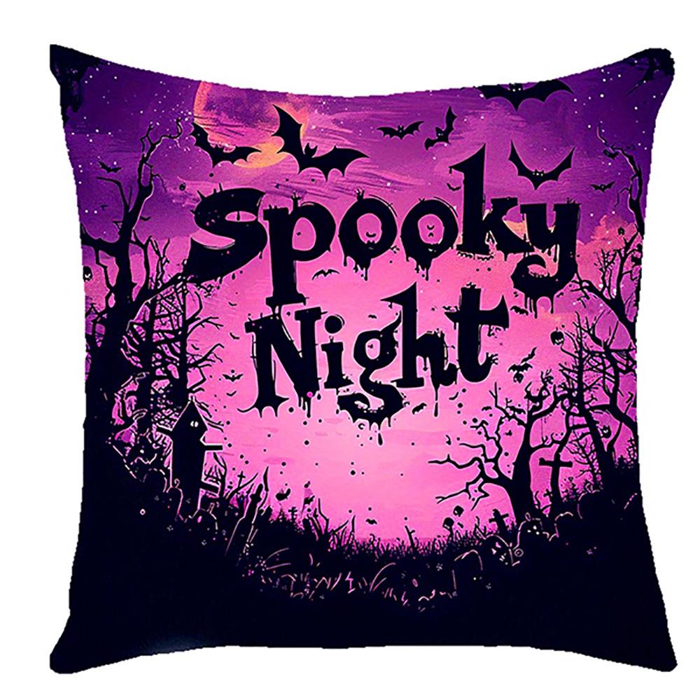 Spooky Night Themed Pillowcasessuitable For Sofa Car Bedroom Decorative Cushion Cover Pillow Cover