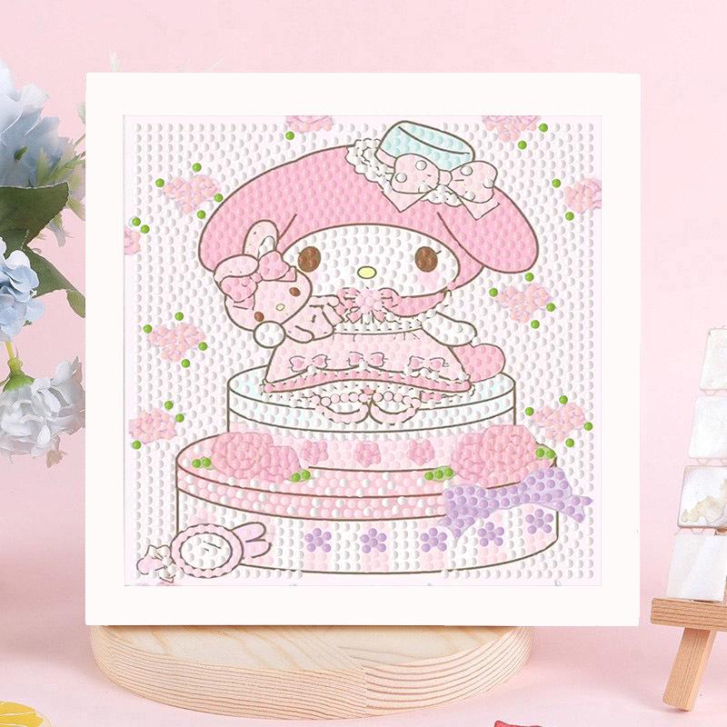 Sanrio Children's Diamond Painting with Frame Stickers - DIY Handmade Gift Set