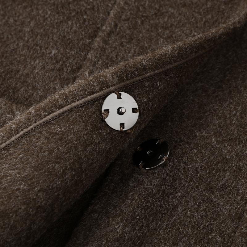 Middle Age Women's Wool Coats and Mixtures Plus Size Autumn Outerwears Elegant Loose Lady Jackets