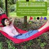 Hickened Rope Hammock Garden Outdoor Mesh Hammock Portable Simple Hammock Hanging Bed Double Outdoor Hammock with Bag