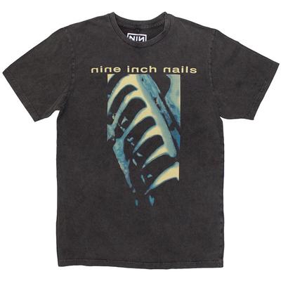 T-Shirt Autentica Nine Inch Nails Pretty Hate Machine Stone Wash S-2XL NUOVA