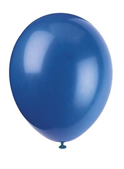 10 Ballons En Latex Bleu Nuit 30 Cm - Pour Fête, Anniversaire, Décoration, Gonflage à L'Air Ou Hélium - 9