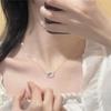 Crystal Cat Head Pendant Pendant Necklace Romantic Women Jewelry Accessories