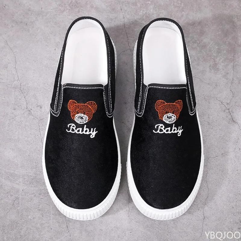 Fashion New Women's canvas Shoes Versatile anti slip flats Fashion comfortable ladies cloth shoes Casual lightweight single shoe Mujer
