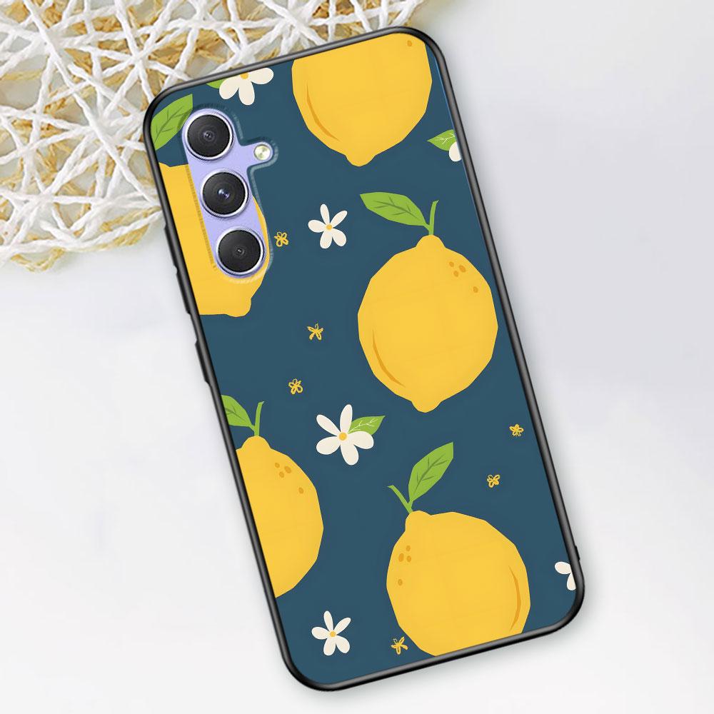 Summer Fruits Lemon Case for Samsung Galaxy A51 A53 A54 A31 A52 A12 A13 A21s A22 A32 A11 A22 A33 A41 A52s A73 TPU Phone Cover