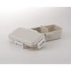 Skater Antibacterial Fluffy Dome Lid Bento Box 530ml Dull Gray Made in Japan PFLB6AG-A