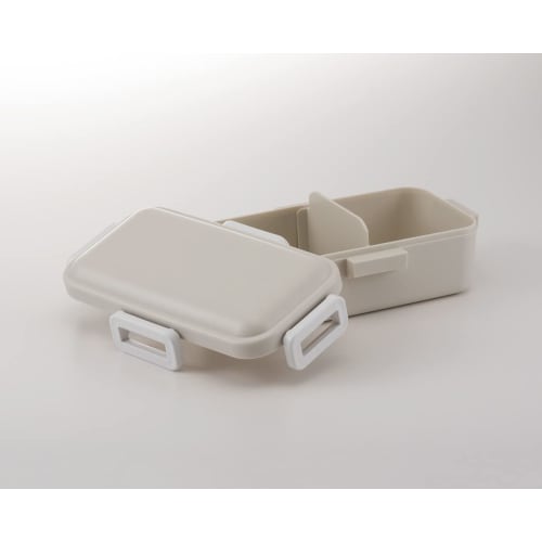 Skater Antibacterial Fluffy Dome Lid Bento Box 530ml Dull Gray Made in Japan PFLB6AG-A