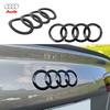 Per A3 A4 A4L A5 A6 A6L A7 A1 A8L Q2L Q5 Q7 Q3 RS S5 1 Pezzo Logo 4 Anelli Griglia Cofano Anteriore Auto Adesivo Emblema Portellone Posteriore