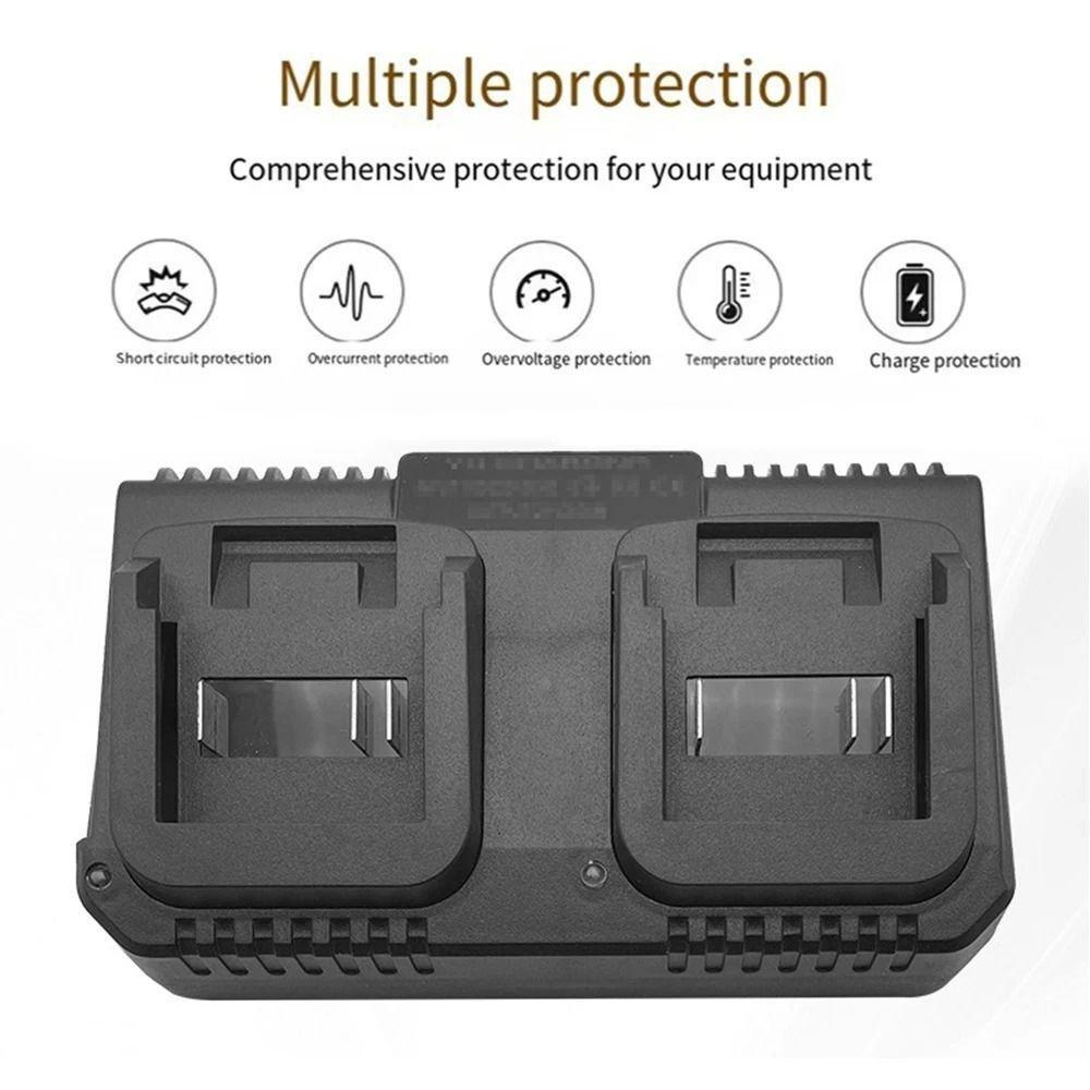1Pcs 2 Ways Lithium Battery Fast Charger  For Makita 18V 21V Battery BL1415/1815/1830/1850