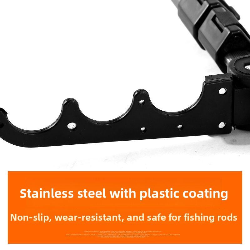 Multi-Functional Aluminum Alloy Fishing Rod Stand Gun Platform Multi-Rod Ground Plug Fishing Pole Bracket Fishing Gear