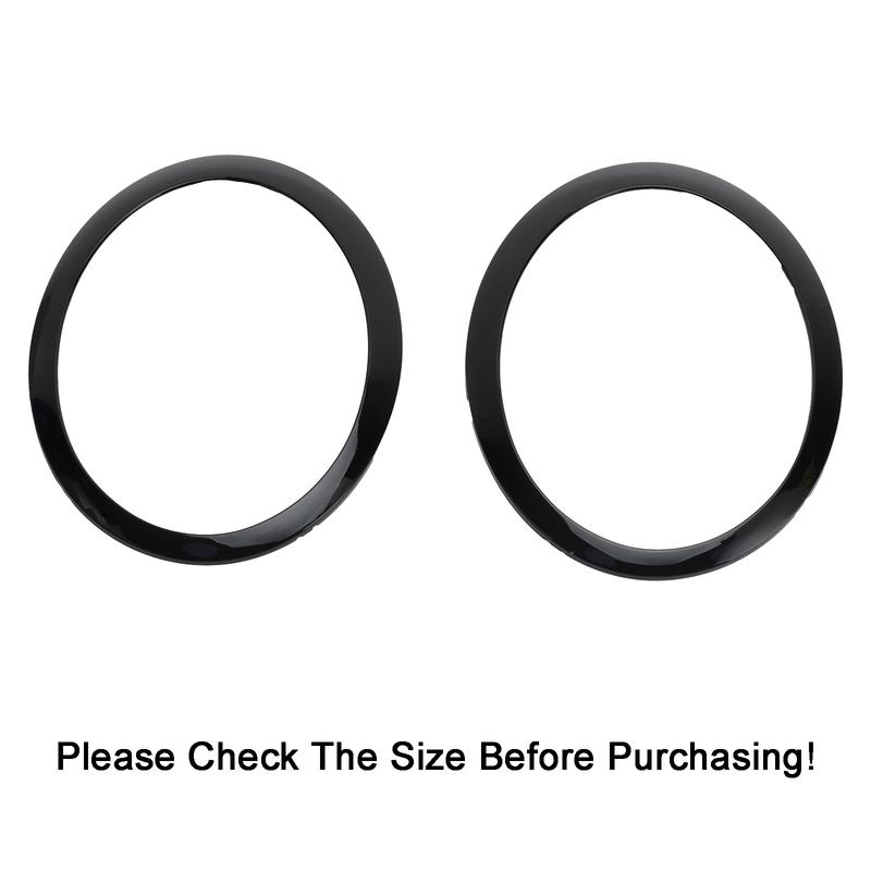 Artudatech 2pcs Headlight Trim Ring For Mini Cooper One R50 R52 R53 2001-2006 2002 2003 2004 2005