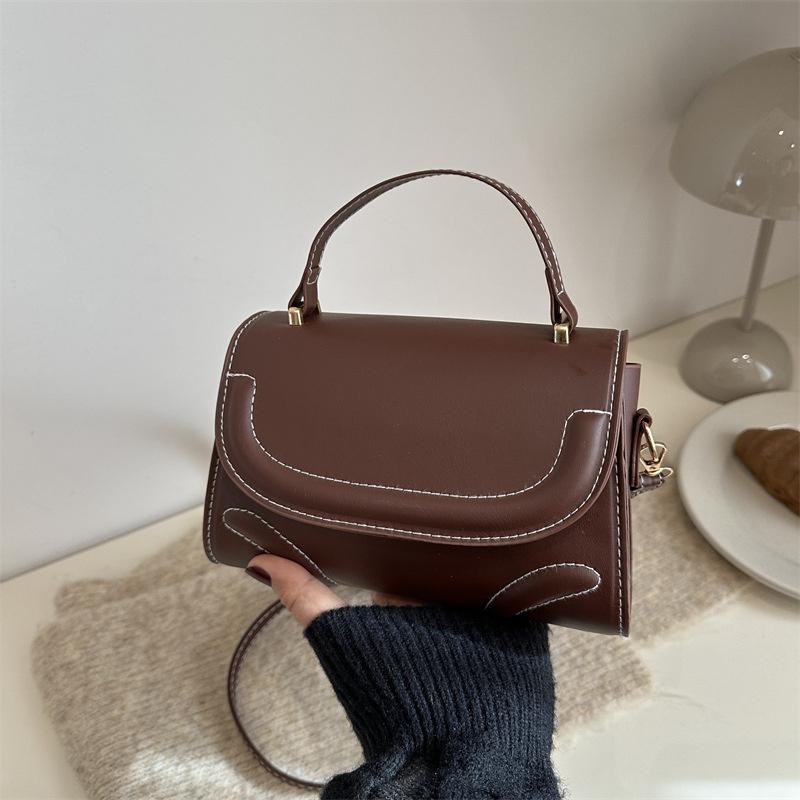 Yogodlns Crossbody Bag PU Leather Solid Color Shoulder Bag for Women Handbag Trendy Satchel Purse for Work Travel