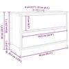 Washbasin Cabinet with Drawers Smoked Oak