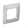 Single universal frame IP20 / IP44, matt silver Simon54