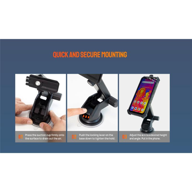 Car Phone Holder Exclude With Suction Cup For Ulefone X Series-360 Degree Screen Rotation, No Case Needed