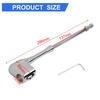 Chrome Motorcycle Flag Mount Accessories Motorcycle Luggage Holder Size As Shown Motorcycle Flag Pole Mount Long Service Life