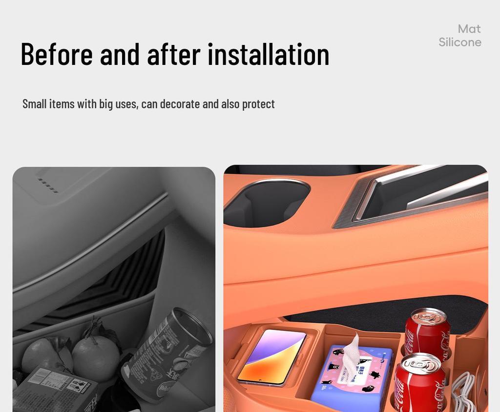 Compatible with 25 Models: Shangjie H5 Lower Center Console Car Interior Storage Box Accessories