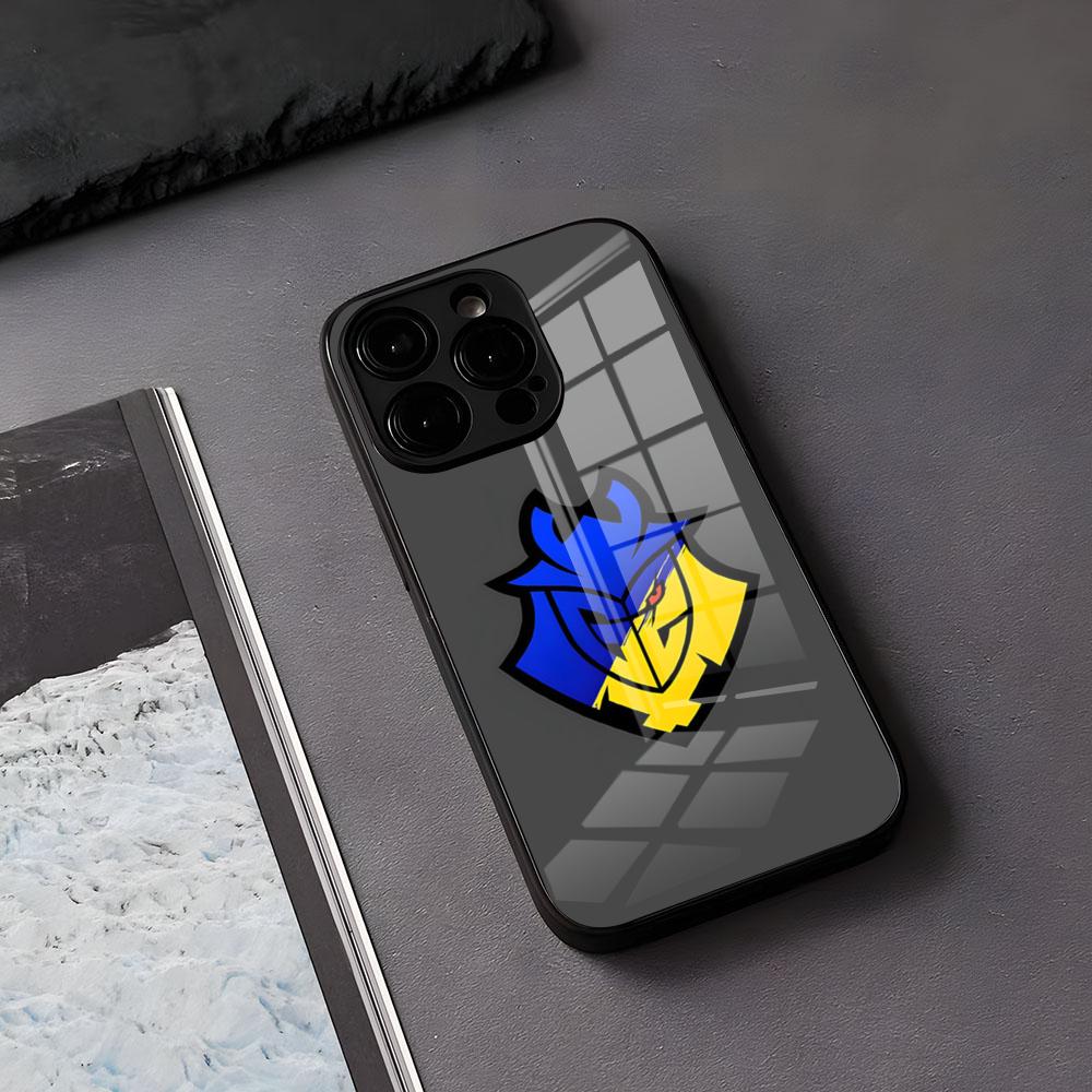 G2 E-Esports T-Teams Phone Case For IPhone 17 Air 16 E Pro Max 15 14 13 Mini 12 Pro 11 Max Plus Black Glass Cover
