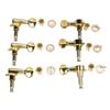 6Pcs Full Closed Guitar Tuning Key Accurate Fast Operation Stable Metal Tuning Pegs for Acoustic Electric Guitar Gold 6L