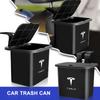 Car Seat Back Hanging Trash Can Storage Auto Badge Seat Back Storage Box For Model 3 Y S X 2023 2024 2021 Auto Accessories