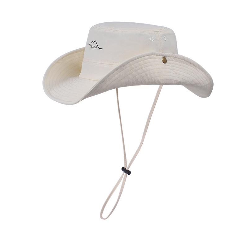 New Waterproof Quick-drying Bucket Hat Summer Eaves Sun Protection Hat Men and Women Outdoor Mountaineering Fishing Shade Cowboy Hat