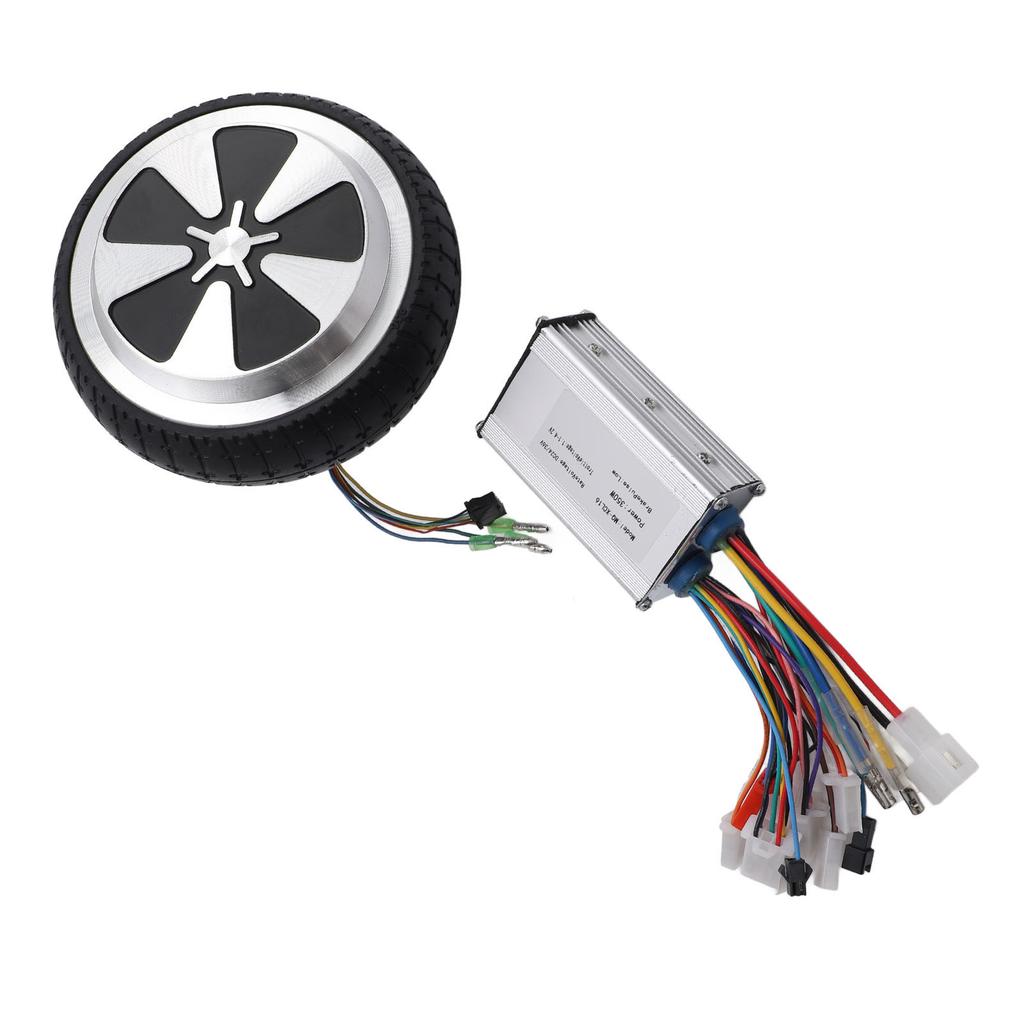 24 36V 350W Controller Rubber Aluminum Alloy Low Noise 6.5inch Hub Motor Wheel for Balance Bicycle