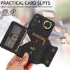 For Samsung Galaxy A55 (5G) Ring Bracket Card Holder Slots Cover Phone Case