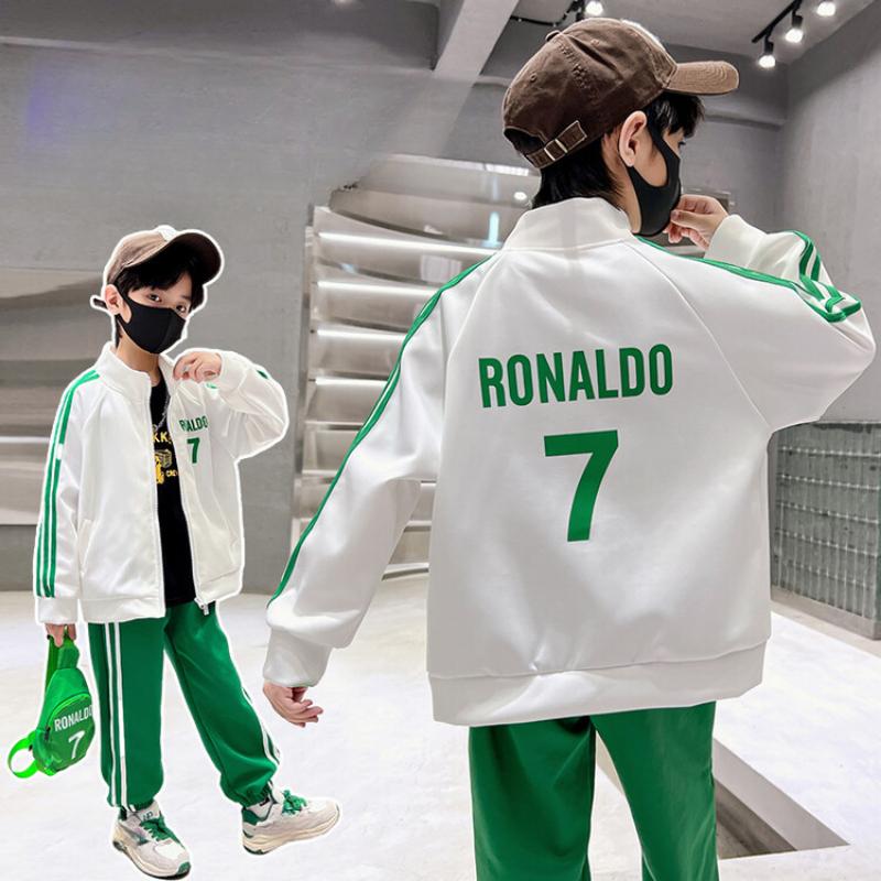 Costume Beau pour Garçons Printemps et Automne Enfants Mode Sport Ensemble Deux Pièces