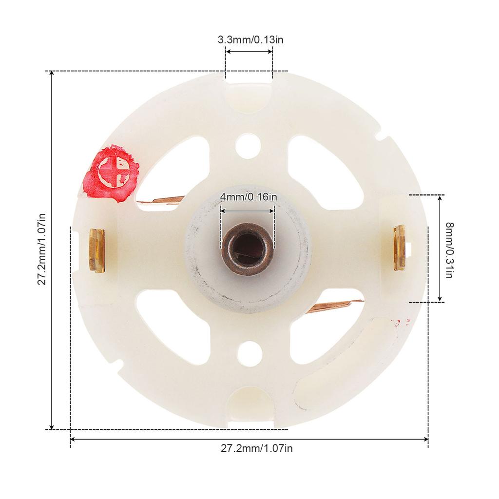 2pcs R380 DC Motor Carbon Brush Holder for R360 R370 R380 R390 DC Motor Brush Holder Accessories with Copper Brush