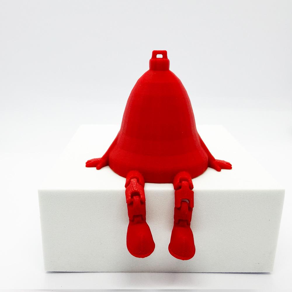 3D Printed Ghost Decorations with Movable Legs for Christmas and Halloween