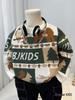Boys' Cartoon Wool Sweater: Stylish & Warm Knitwear for Autumn/Winter 2025