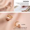 1 Pair Clip Earrings for Women, Simple Round Faux Pearl Earrings, Non Pierced Ear Clips for Dating Banquet Dance