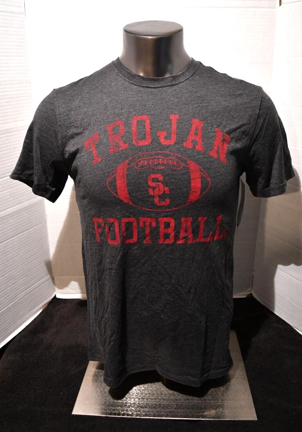 USC Trojans Football Campus T-Shirt - Black Charco M-2XL New With Tags XL
