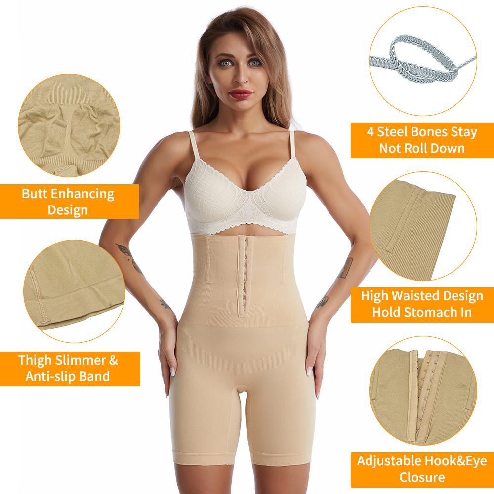 Frauen Bauchkontrolle Shapewear Shorts Hohe Taille Body Shaper Panty Abnehmen Unterwäsche Sicherheitshöschen Unter Röcken Gürtel Hosen