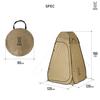 DOD Tateru Tent Disaster Prevention Certified Changing Tent Camp Simple Shower Room Changing Room Beach Outdoor Easy S