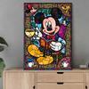 DIY Diamond Painting Mickey Drinking Coffee Cross Stitch Kit Mosaic Art Diamond Painting Full Circle Diamond Home Decoration