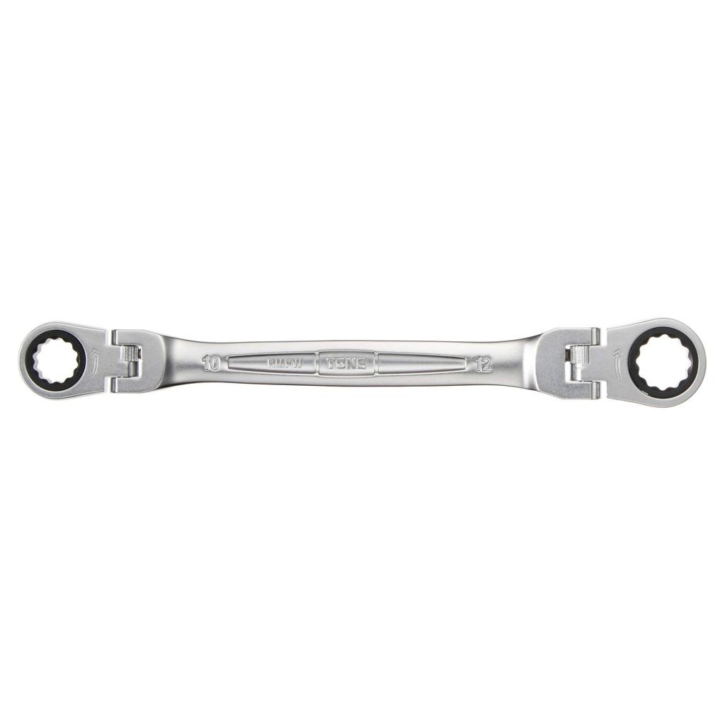TONE Ratchet Combination 10 x 12 mm RMFW-1012 Double-ended Wrench, (Jaw Size)
