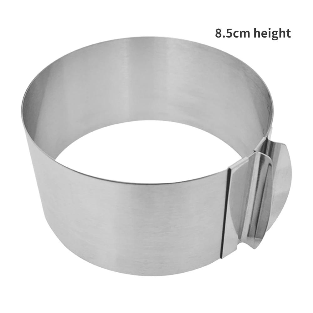 

1pc Food grade stainless steel 6-12 inch adjustable cake mold with scale, tiramisu, cake, birthday party, baking tools