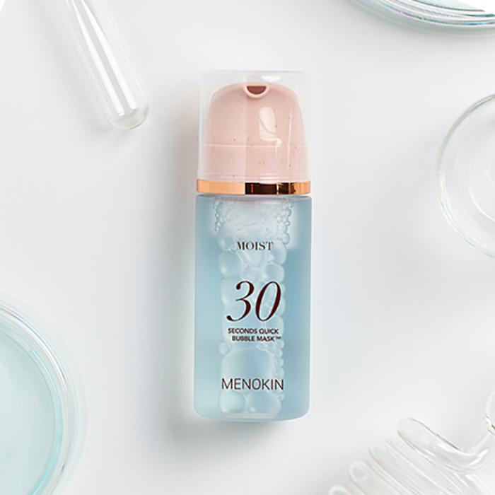 Menokin 30 Seconds Quick Bubble Mask Moist – Intensive Hydration & Radiance Care, Korean