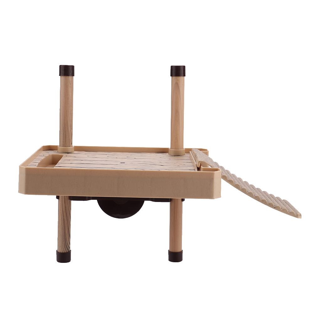 Aquarium Tortoise Salamander Pier Reptile Floating Island Climbing Basking Platform (#02)