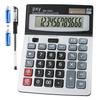 Desk Calculator With 12digit Extra Large Lcd Display And Touchsensitive Buttons For Enhanced Comfort Featuring Big Keys Dual Po