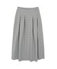High School Disco Check Pleated Pocket Long Skirt
