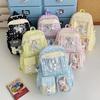 Schoolbag new high-value junior high school student schoolbag cute small fresh multi-compartment large-capacity backpack pain bag baby bag