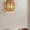 Modern Wall Light Natural Wall Sconce Hemp Rope Hand-Woven Square Rustic Farmhouse E27 Kitchen Island Restaurant Living Room