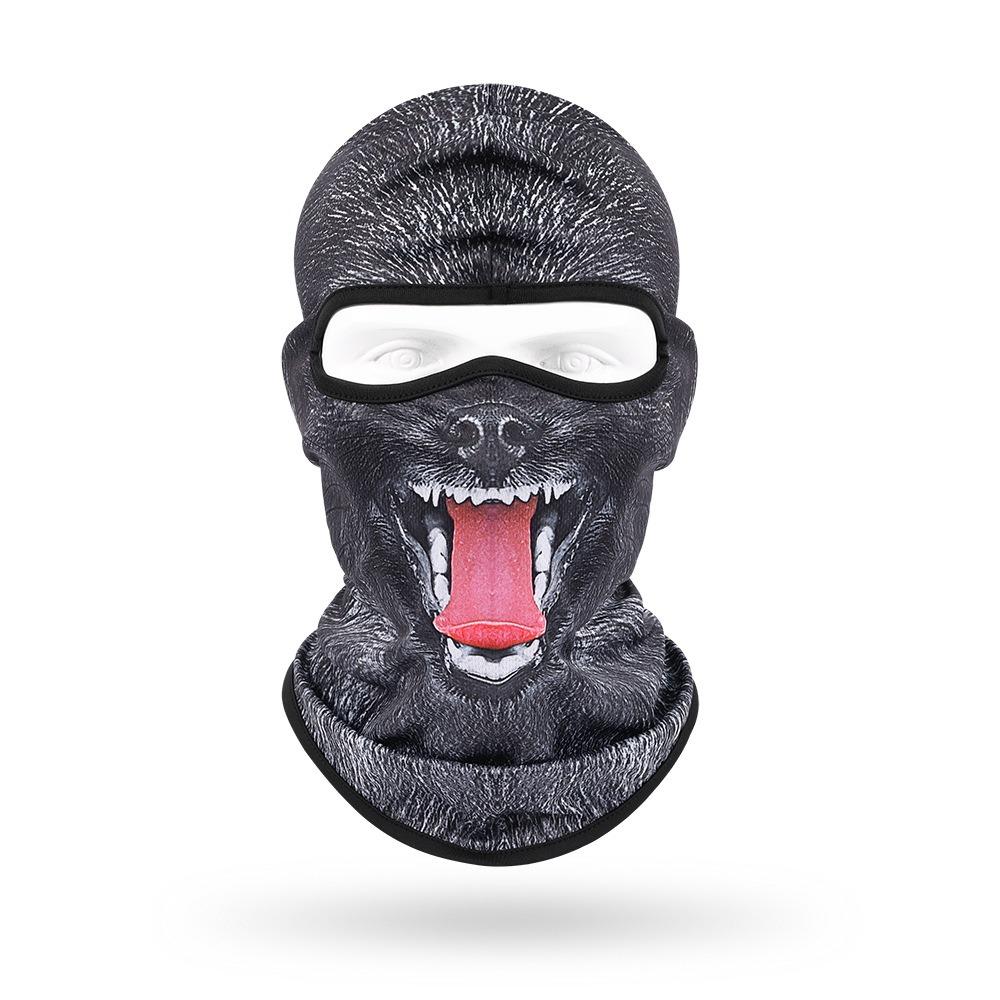 Sweat Wicking Face Mask Breathable Head Cover Animal Print Neck Gaiter Hiking