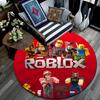 Roblox pattern round rug,Carpet Rug for Living Room Bedroom Playroom ,Non-slip Floor Mat,Holiday Gifts and Birthday Gifts.