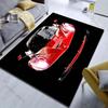 Cool Red Sports Car Print Carpet for Living Room Bedroom Bedside Sofa Table Floor Mat Home Area Rug Decor Car Lovers