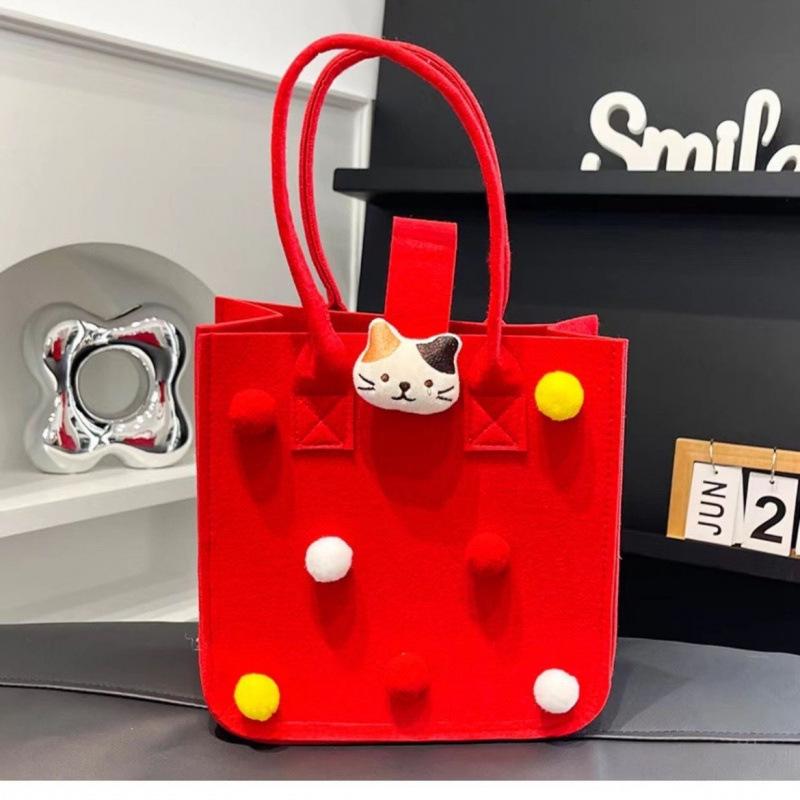 Cute Cartoon Handbag: Perfect Gift & Convenient Shopping Tote for Moms